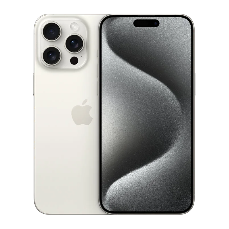 iPhone 15 Pro Max — Titane blanc
